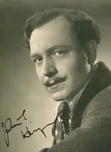 Foto Schauspieler Paul Klinger, Portrait, Autogramm