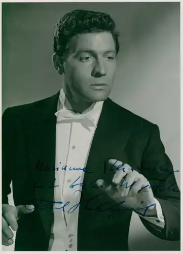 Foto Schauspieler Paul Hubschmid, Portrait, Autogramm