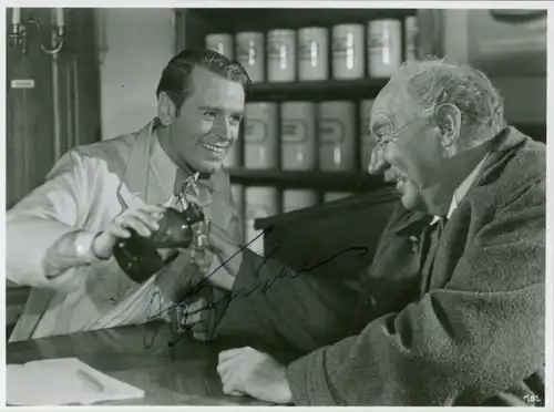 Foto Schauspieler O. W. Fischer, Filmszene, Autogramm