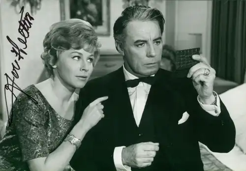 Foto Schauspieler Johannes Heesters, Filmszene, Autogramm