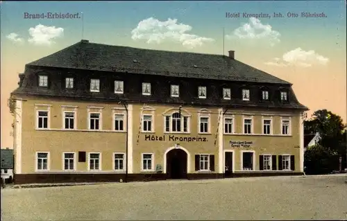 Ak Brand Erbisdorf, Blick auf das Hotel Kronprinz