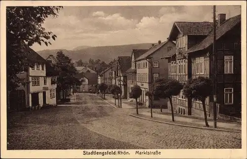 Ak Stadtlengsfeld in der Rhön Thüringen, Marktstraße