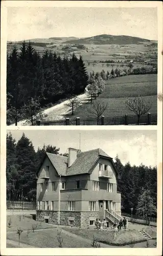 Ak Vysoká Lhota Hohenlhota Čerčany Tschertschan, Pensionat Vesmir, Čerčanský chlum, Častovku