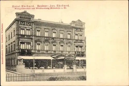 Ak Rüdesheim am Rhein, Hotel Ehrhard