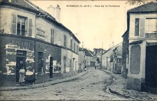 Ak Wissous Essonne, Rue de la Fontaine