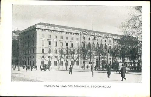 Ak Stockholm Schweden, Schwedische Handelsbank