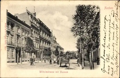 Ak Aachen, Wilhelmstraße, Museum