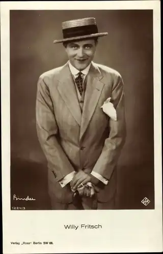 Ak Schauspieler Willy Fritsch, Portrait