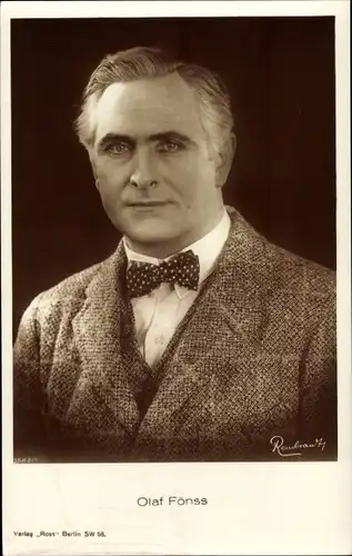 Ak Schauspieler Olaf Fönss, Ross Verlag 1583 1, Portrait