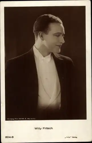 Ak Schauspieler Willy Fritsch, Portrait