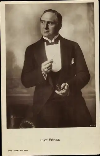 Ak Schauspieler Olaf Fönss, Portrait