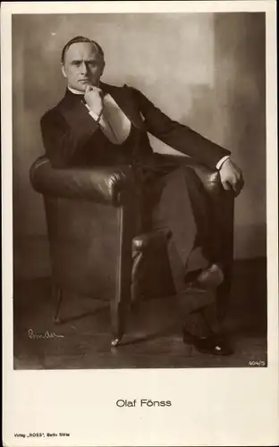 Ak Schauspieler Olaf Fönss, Portrait