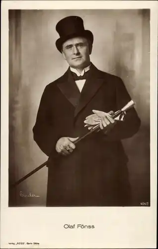 Ak Schauspieler Olaf Fönss, Portrait