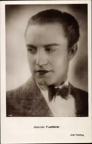 Ak Schauspieler Werner Fuetterer, Portrait