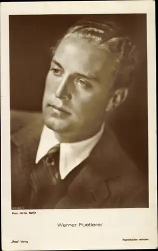 Ak Schauspieler Werner Fuetterer, Portrait