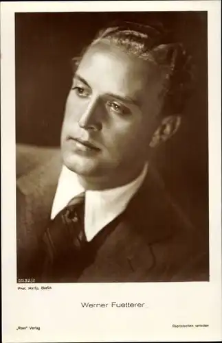 Ak Schauspieler Werner Fuetterer, Portrait, Ross Verlag 5532/2