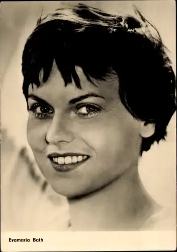 Ak Schauspielerin Evamaria Bath, Portrait, DEFA Film