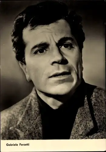 Ak Schauspieler Gabriele Ferzetti, Portrait, Die Nacht von Ferrara