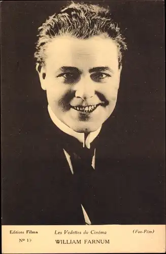 Ak Schauspieler William Farnum, Portrait