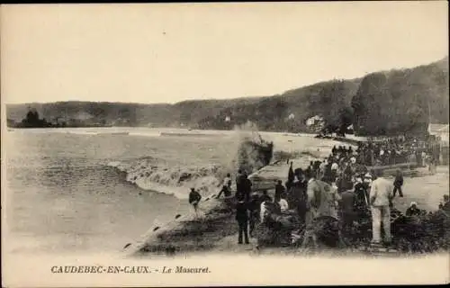 Ak Caudebec in Caux Seine Maritime, Le Mascaret