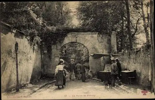 Ak Fleury-Aisne, Die Porte de Fleury