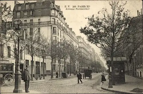 Ak Paris XI, Avenue Parmentier