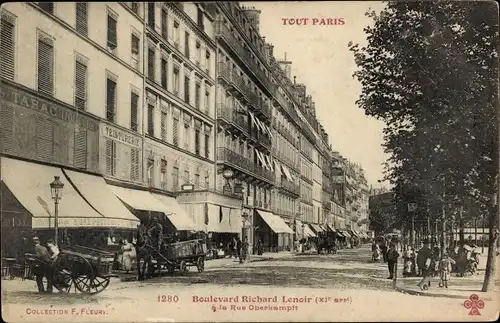 Ak Paris XI, Boulevard Richard Lenoir