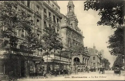 Ak Paris XVIII. Montmartre, Rue Ordener