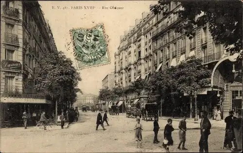Ak Paris XVIII. Montmartre, Rue Ordener