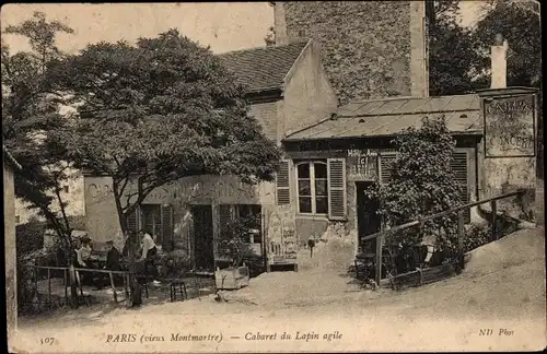 Ak Paris XVIII. Montmartre, Cabaret du Lapin agile