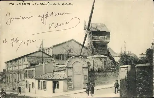 Ak Paris XVIII., Moulin de la Galette