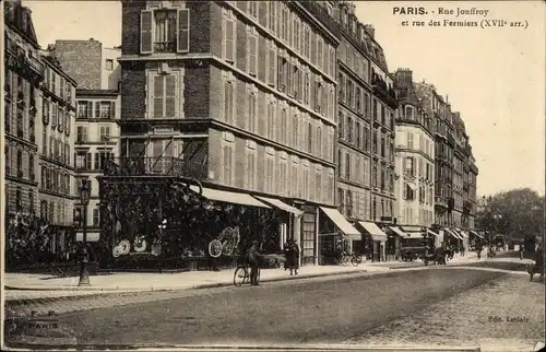 Ak Paris 17. Jahrhundert, Rue Jouffroy und Rue des Fermiers