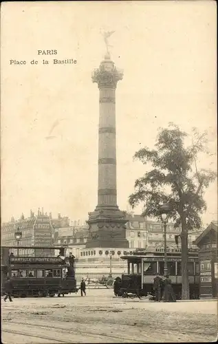 Ak Paris IV, Place de la Bastille