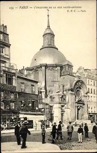 Ak Paris XI, Rue Saint-Antoine, L’Oratoire