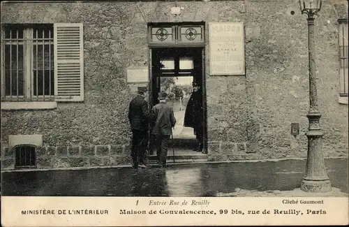 Ak Paris XII, Rue de Reuilly, Genesungsheim