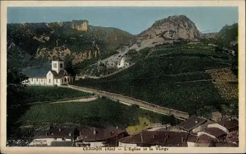 Ak Cerdon-Ain, Die Kirche und die Jungfrau