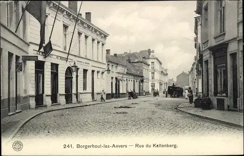 Ak Borgerhout las Anvers Flandern Antwerpen, Rue du Kattenberg