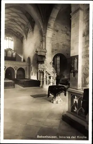 Ak Bebenhausen Tübingen am Neckar, Kloster, Kgl. Jagdschloss, Kirche, Innenansicht