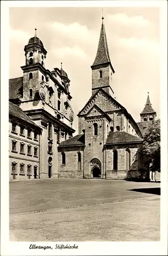 Ak Ellwangen an der Jagst Württemberg, Stiftskirche