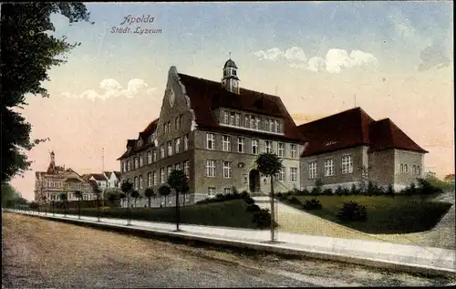 Ak Apolda im Weimarer Land Thüringen, Städtisches Lyzeum