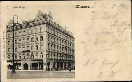 Ak München, Hotel Wolff