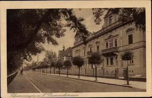 Ak Schwenningen am Neckar, Bismarckstraße, Wohnhäuser