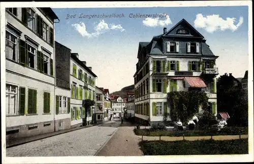 Ak Langenschwalbach Bad Schwalbach Hessen, Koblenzer Straße