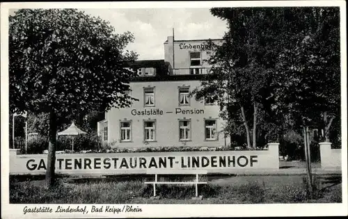 Ak Kripp Remagen am Rhein, Gaststätte Lindenhof, Außenansicht