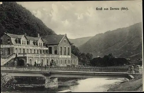 Ak Dernau an der Ahr, Restauration zur Wacht an der Ahr