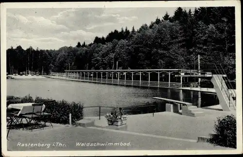 Ak Rastenberg in Thüringen, Waldschwimmbad