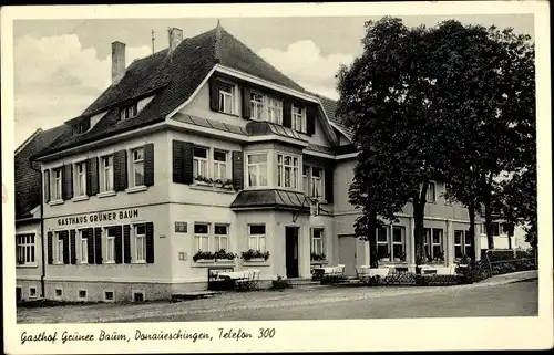 Ak Donaueschingen im Schwarzwald, Gasthof Grüner Baum