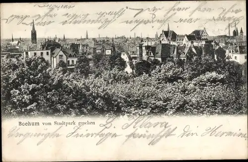 Ak Bochum im Ruhrgebiet, Gesamtansicht