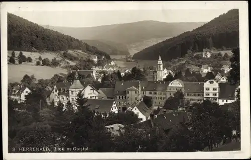 Ak Bad Herrenalb im Schwarzwald, Blick ins Gaistal