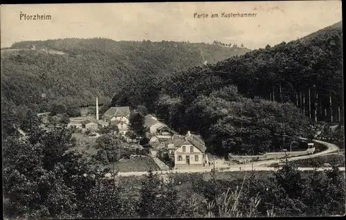 Ak Pforzheim im Schwarzwald, Partie am Kupferhammer